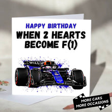 Load image into Gallery viewer, When 2 Hearts Become F1 Formula 1 Card