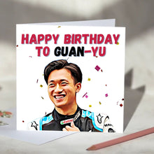 Load image into Gallery viewer, Zhou Guanyu F1 Birthday Card