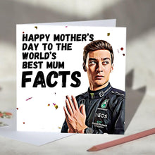 Load image into Gallery viewer, George Russell Facts F1 Card