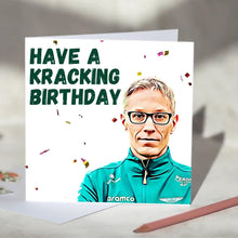 Load image into Gallery viewer, Mike Krack Aston Martin Team Principal F1 Birthday Card