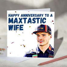 Load image into Gallery viewer, Max Verstappen Maxtastic F1 Card