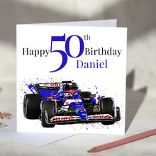 Load image into Gallery viewer, Visa Cash App RB F1 Personalised Birthday Card