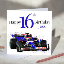 Load image into Gallery viewer, Visa Cash App RB F1 Personalised Birthday Card