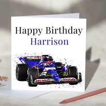 Load image into Gallery viewer, Visa Cash App RB F1 Personalised Birthday Card