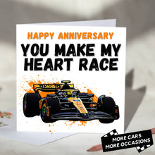 Load image into Gallery viewer, You Make My Heart Race F1 Card