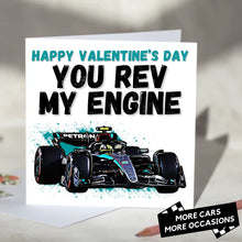 Load image into Gallery viewer, You Rev My Engine F1 Card