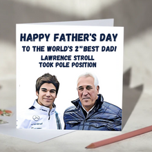 Load image into Gallery viewer, Lance Stroll Funny F1 Father's Day Card 2nd Best Dad