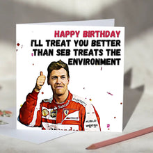 Load image into Gallery viewer, Sebastian Vettel Environment F1 Card