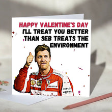 Load image into Gallery viewer, Sebastian Vettel Environment F1 Card