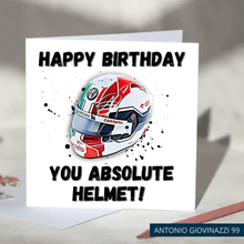 Load image into Gallery viewer, Happy Birthday You Absolute Helmet Funny F1 Birthday Card