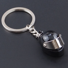 Load image into Gallery viewer, Black or Red Racing Helmet Keyring