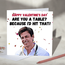 Load image into Gallery viewer, Toto Wolff I'd Hit That Mercedes F1 Card