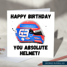 Load image into Gallery viewer, Happy Birthday You Absolute Helmet Funny F1 Birthday Card