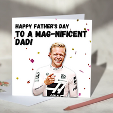 Load image into Gallery viewer, Magnificent Dad Kevin Magnussen F1 Father's Day Card