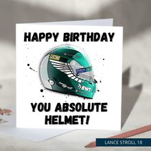 Load image into Gallery viewer, Happy Birthday You Absolute Helmet Funny F1 Birthday Card