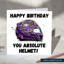 Load image into Gallery viewer, Happy Birthday You Absolute Helmet Funny F1 Birthday Card