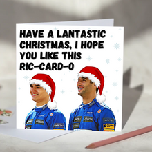 Load image into Gallery viewer, Daniel Ricciardo and Lando Norris F1 Christmas Card