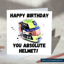 Load image into Gallery viewer, Happy Birthday You Absolute Helmet Funny F1 Birthday Card