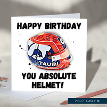 Load image into Gallery viewer, Happy Birthday You Absolute Helmet Funny F1 Birthday Card