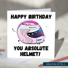 Load image into Gallery viewer, Happy Birthday You Absolute Helmet Funny F1 Birthday Card