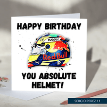 Load image into Gallery viewer, Happy Birthday You Absolute Helmet Funny F1 Birthday Card