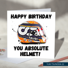 Load image into Gallery viewer, Happy Birthday You Absolute Helmet Funny F1 Birthday Card