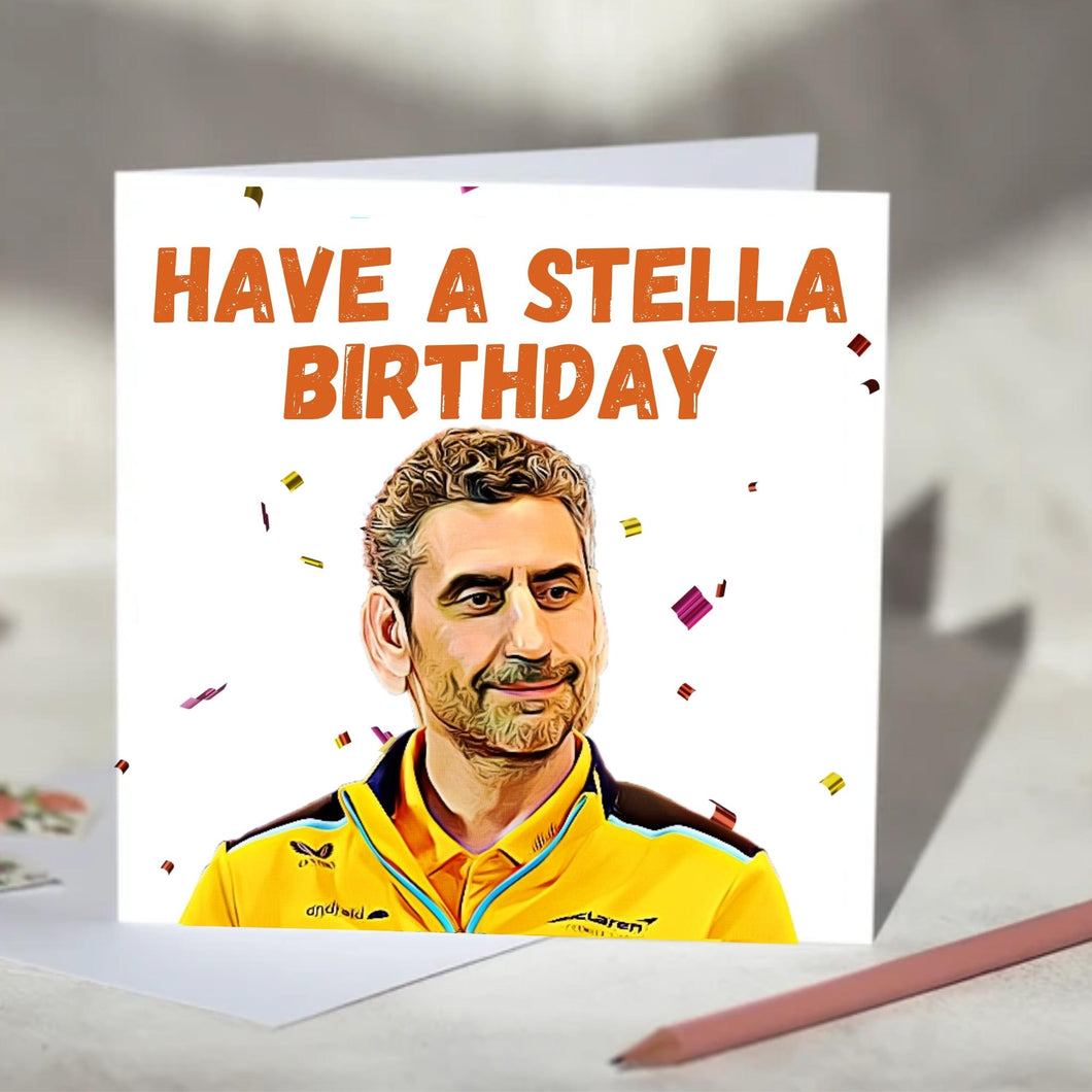 Andrea Stella McLaren Team Principal F1 Birthday Card