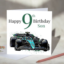 Load image into Gallery viewer, Aston Martin F1 Personalised Birthday Card
