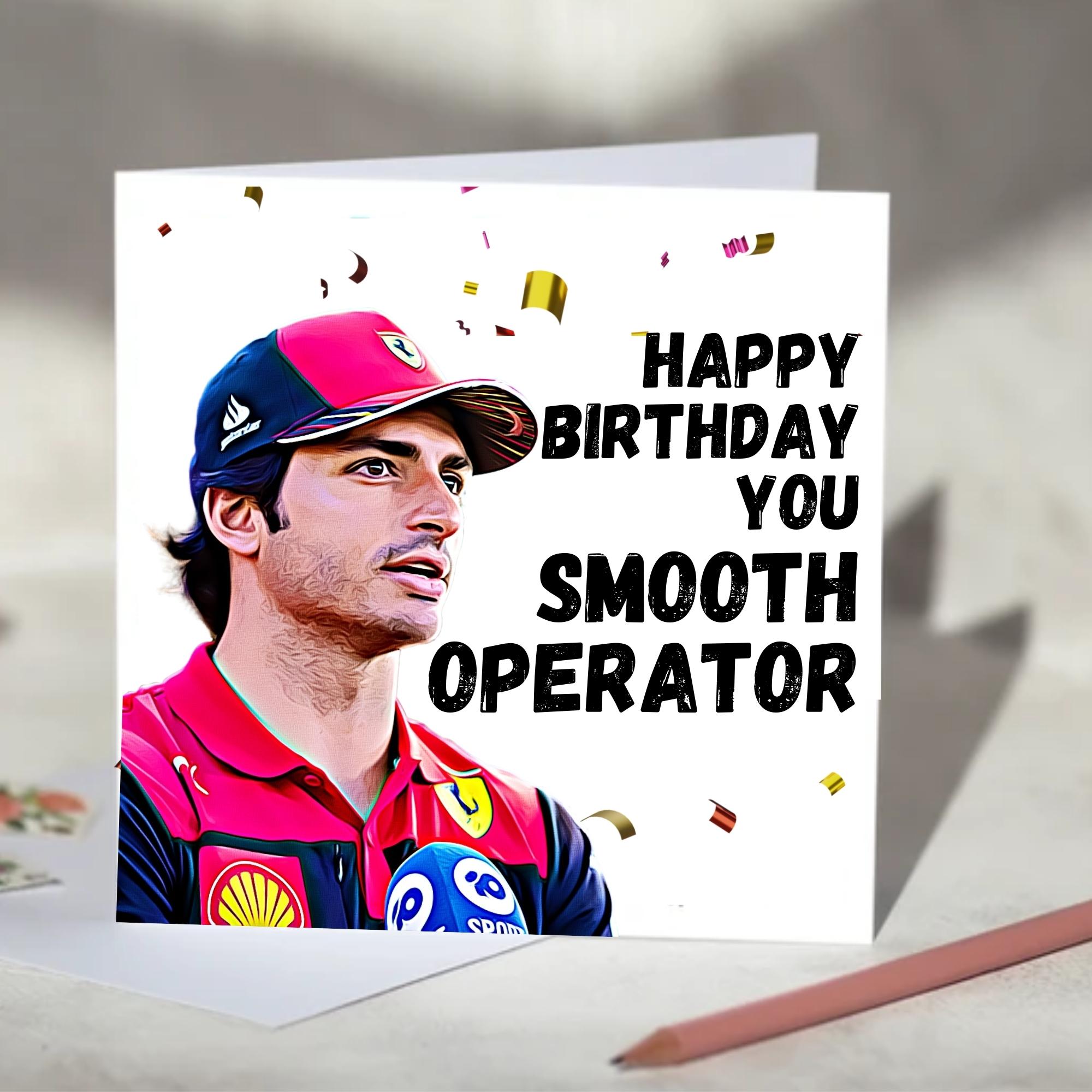 Carlos Sainz Smooth Operator F1 Card – ChampionPrints