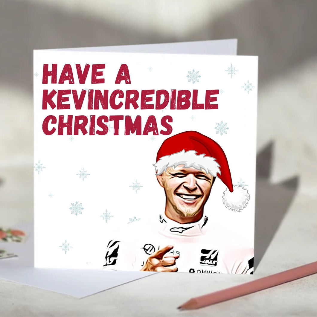 Have a Kevincredible Birthday Kevin Magnussen F1 Birthday Card