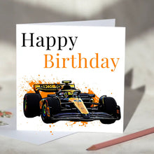 Load image into Gallery viewer, McLaren F1 Personalised Birthday Card
