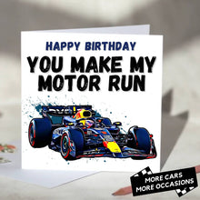 Load image into Gallery viewer, You Make My Motor Run F1 Card
