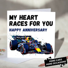 Load image into Gallery viewer, My Heart Races For You F1 Card
