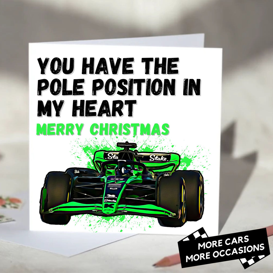 You Have The Pole Position In My Heart F1 Card