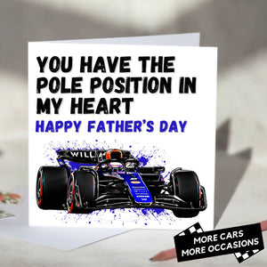 You Have The Pole Position In My Heart F1 Card