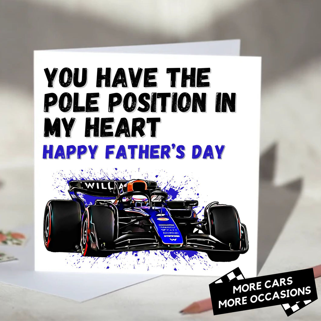 You Have The Pole Position In My Heart F1 Card