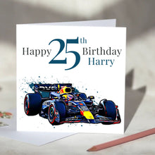 Load image into Gallery viewer, Red Bull F1 Personalised Birthday Card
