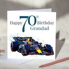 Load image into Gallery viewer, Red Bull F1 Personalised Birthday Card
