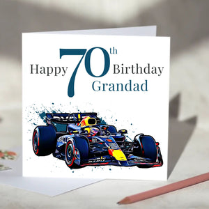 Red Bull F1 Personalised Birthday Card