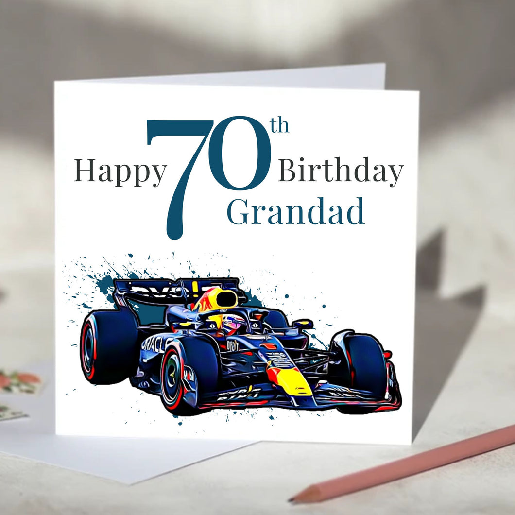 Red Bull F1 Personalised Birthday Card