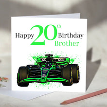 Load image into Gallery viewer, Stake Kick Sauber F1 Personalised Birthday Card
