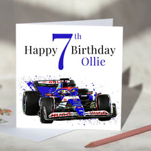 Load image into Gallery viewer, Visa Cash App RB F1 Personalised Birthday Card
