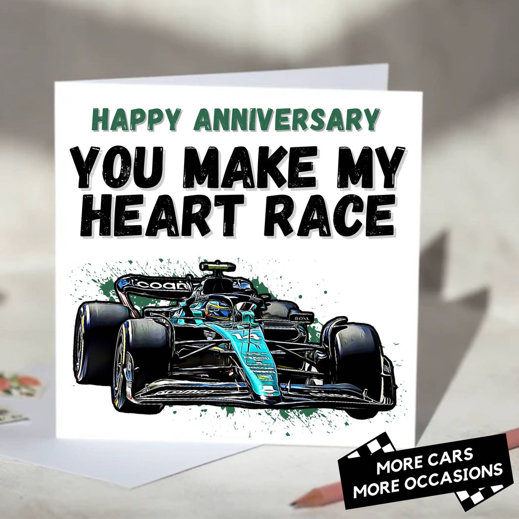 You Make My Heart Race F1 Card