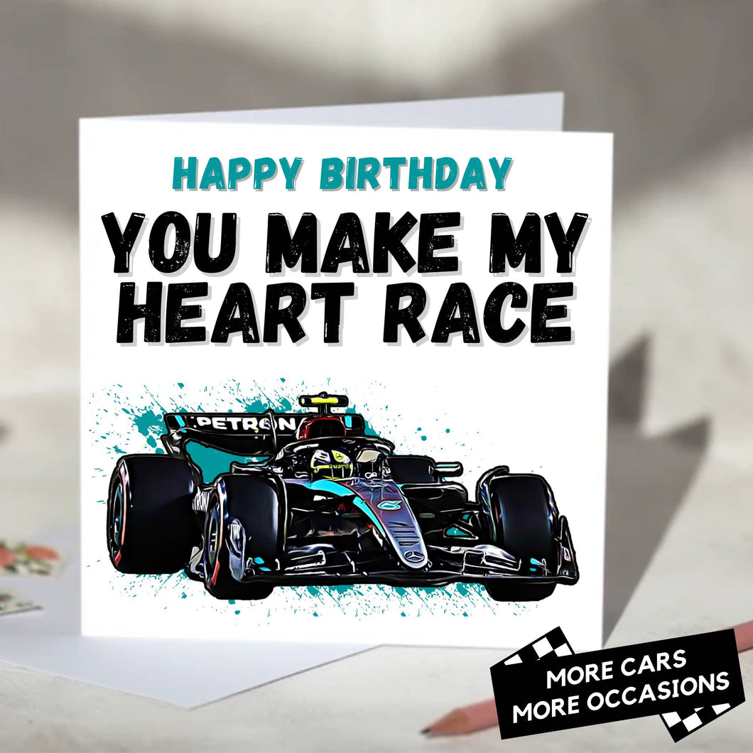 You Make My Heart Race F1 Card