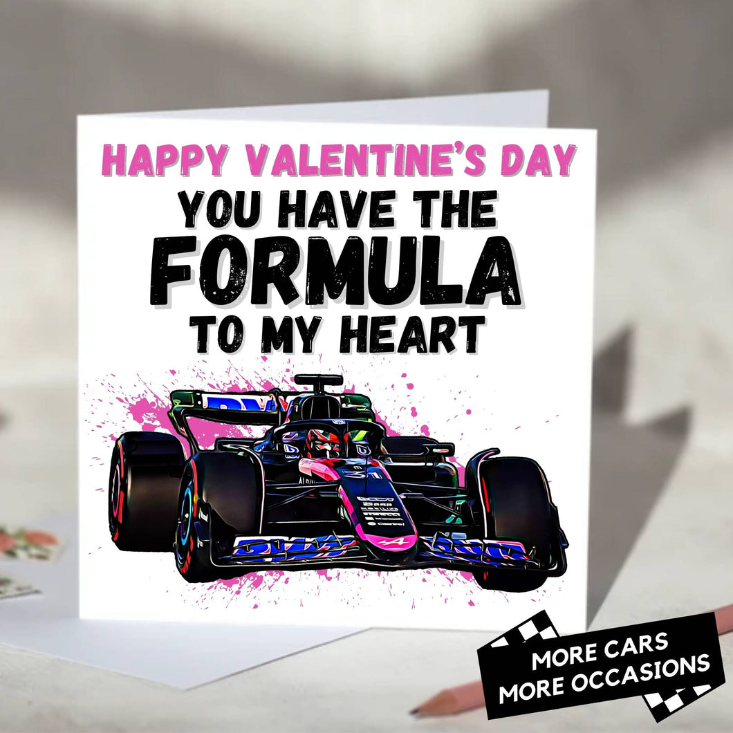 You Have the Formula To My Heart F1 Card