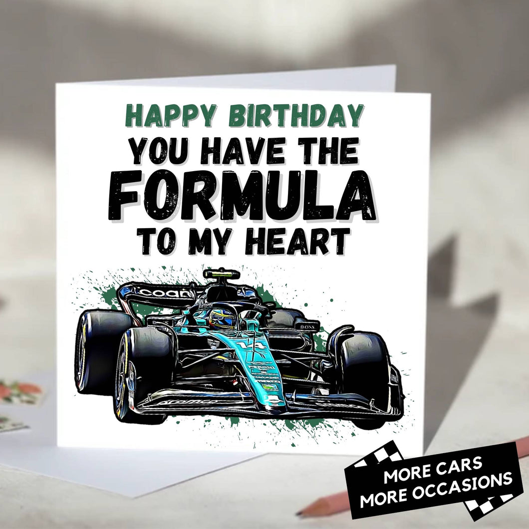 You Have the Formula To My Heart F1 Card