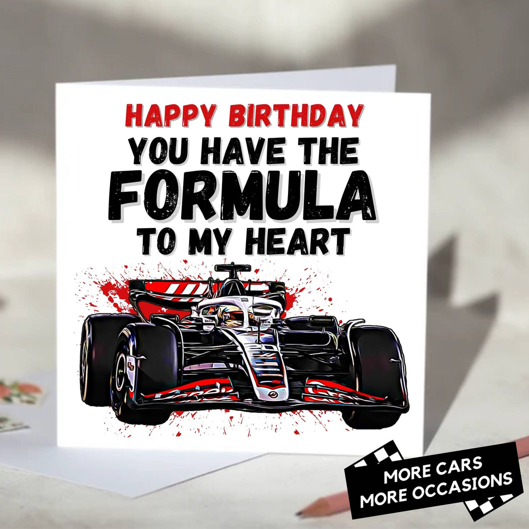 You Have the Formula To My Heart F1 Card