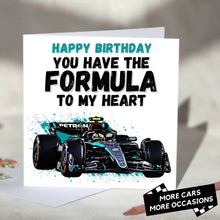 Load image into Gallery viewer, You Have the Formula To My Heart F1 Card
