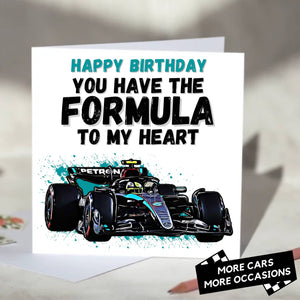 You Have the Formula To My Heart F1 Card