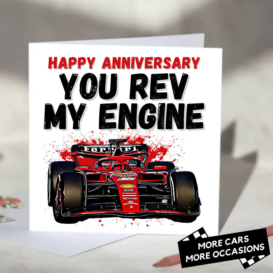 You Rev My Engine F1 Card